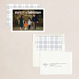 "Striking Type" - Holiday Cards in Snowflake by Sandra Picco Design - Assembled