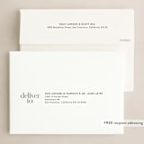 "Striking Type" - Holiday Cards in Snowflake by Sandra Picco Design - FREE Recipient Addressing