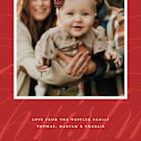 "Swashes" - Holiday Cards in Mulled Wine by Ellis - Detail