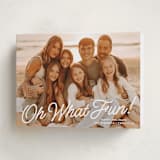 "what fun!" - Holiday Cards in Snow by Susan Asbill - Folded Card