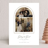 "Crossed Arch" - Holiday Cards in Golden by Sarah Brown - Front