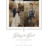 "Crossed Arch" - Holiday Cards in Golden by Sarah Brown - Detail
