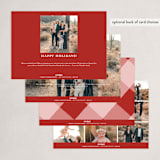 "Christmas Glory" - Holiday Cards in Holly by Kasia Labocki - Back of Card Options