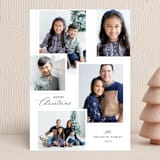 "5 Times Merry" - Holiday Cards in Snow by Makewells - Front