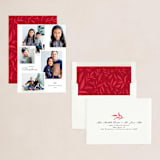 "5 Times Merry" - Holiday Cards in Snow by Makewells - Assembled