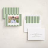 "Christmas stripe" - Holiday Cards in Sage by Sara Hicks Malone - Assembled