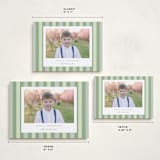 "Christmas stripe" - Holiday Cards in Sage by Sara Hicks Malone - Formats Available