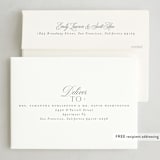 "Elegantly" - Holiday Cards in Snow by Everett Paper Goods - FREE Recipient Addressing