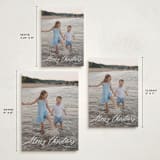 "Scripted Merry Christmas" - Holiday Cards in Snow by Kelly Schmidt - Formats Available