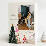 "Grand Ballroom" - Holiday Cards in Winter Rose by Julie Murray - Folded Card