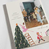 "Grand Ballroom" - Holiday Cards in Winter Rose by Julie Murray - Detail