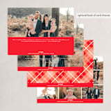 "Effortless Charm" - Holiday Cards in Raspberry by Tatiana Nogueiras - Back of Card Options