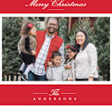 "Effortless Charm" - Holiday Cards in Raspberry by Tatiana Nogueiras - Detail