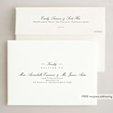 "Effortless Charm" - Holiday Cards in Raspberry by Tatiana Nogueiras - FREE Recipient Addressing