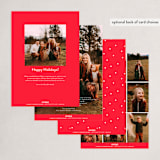 "Dashing" - Holiday Cards in Ruby by Lauren Chism - Back of Card Options