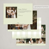 "MerryChristmas" - Holiday Cards in Celery by Dazzle Bean - Back of Card Options