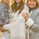 "Hope Script" - Holiday Cards in Linen by Jill Means - Detail
