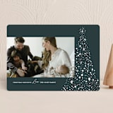 "Glimmering Tree" - Holiday Cards in Spruce by Annie Clark - Front