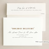 "Merry & Happy" - Holiday Cards in Cloud by Michelle Taylor - FREE Recipient Addressing
