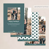"Elegant" - Holiday Cards in Spruce by Tatjana Koraksic - Back of Card Options