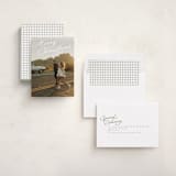 "Retro Slant" - Holiday Cards in Snow by Everett Paper Goods - Assembled