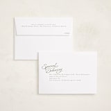 "Retro Slant" - Holiday Cards in Snow by Everett Paper Goods - FREE Recipient Addressing