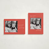 "Kinda" - Holiday Cards in Berry by Hudson meet Rose - Photo Orientation Options