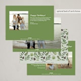 "Hopeful World" - Holiday Cards in Evergreen by Beth Schneider - Back of Card Options