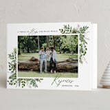 "Hopeful World" - Holiday Cards in Evergreen by Beth Schneider - Folded Card