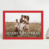 "Broad Edge" - Holiday Cards in Poinsettia by Amy Kross - Front