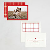 "Broad Edge" - Holiday Cards in Poinsettia by Amy Kross - Assembled