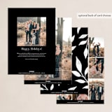 "Merry With Class" - Holiday Cards in Coal by Ashlee Townsend - Back of Card Options