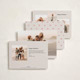 "Good Tidings & Great Joy" - Holiday Cards in Holly Berry by Rachel Mattern - Back of Card Options