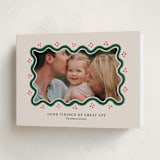 "Good Tidings & Great Joy" - Holiday Cards in Holly Berry by Rachel Mattern - Folded Card