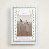 "Woven Pine" - Holiday Cards in Sky by Bayberry Kate - Front