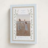"Woven Pine" - Holiday Cards in Sky by Bayberry Kate - Folded Card