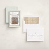 "Woven Pine" - Holiday Cards in Pine by Bayberry Kate - Assembled