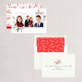 "Happy Holidays" - Holiday Cards in Crimson by Susan Moyal - Assembled
