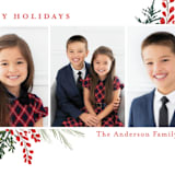 "Happy Holidays" - Holiday Cards in Crimson by Susan Moyal - Detail