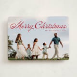 "Calligraphic" - Holiday Cards in Berry by Ellis - Front