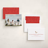 "Calligraphic" - Holiday Cards in Snowy by Ellis - Assembled