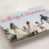 "Calligraphic" - Holiday Cards in Berry by Ellis - Detail