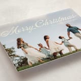 "Calligraphic" - Holiday Cards in Snowy by Ellis - Detail