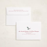 "Calligraphic" - Holiday Cards in Berry by Ellis - FREE Recipient Addressing