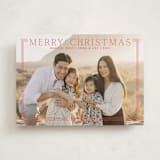 "Merry Classic Frame" - Holiday Cards in Ruby by Alston Foster - Front