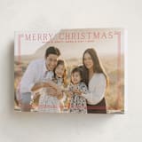 "Merry Classic Frame" - Holiday Cards in Ruby by Alston Foster - Folded Card