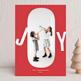 "joy fun" - Holiday Cards in Crimson by Magdalena Earnest - Front