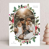 "Fresh Holiday Florals" - Holiday Cards in Fresh Berries by Grace Kreinbrink - Front