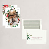 "Fresh Holiday Florals" - Holiday Cards in Fresh Berries by Grace Kreinbrink - Assembled