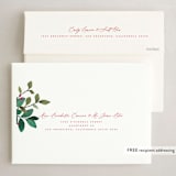 "Fresh Holiday Florals" - Holiday Cards in Fresh Berries by Grace Kreinbrink - FREE Recipient Addressing